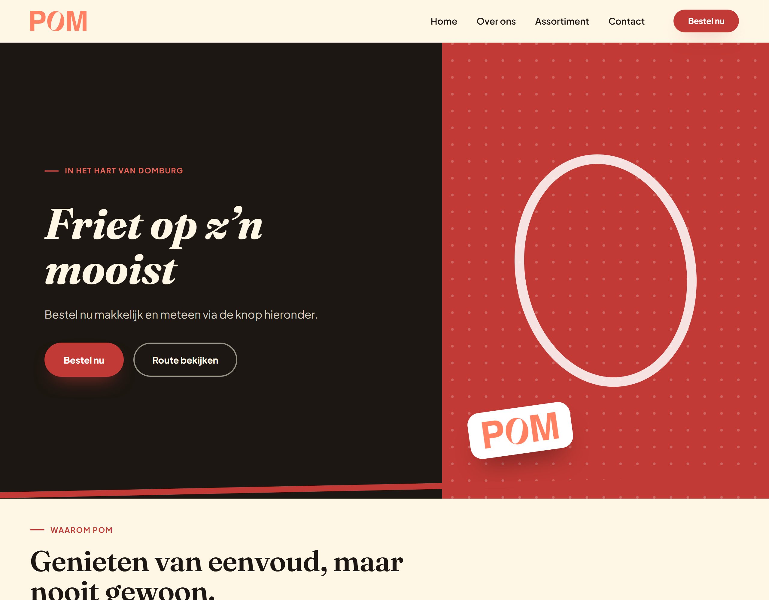 Website van Pom Domburg
