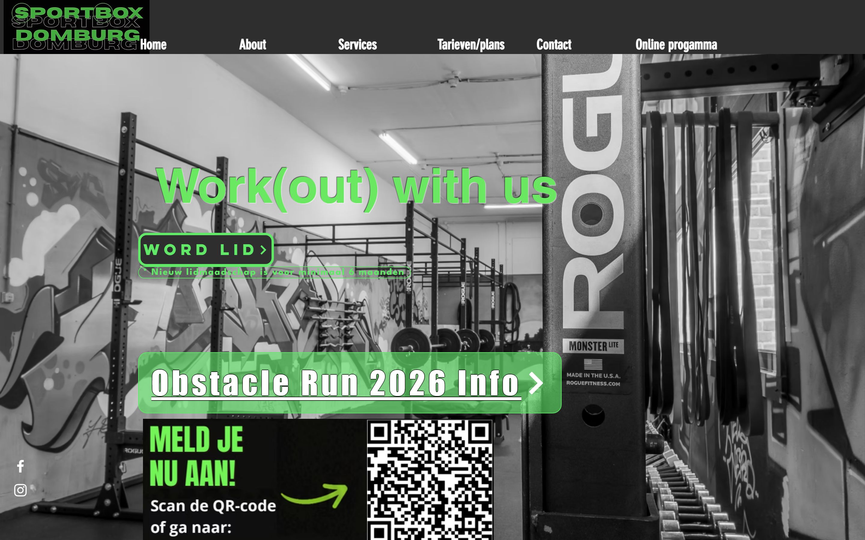Homepage van sportboxdomburg.nl