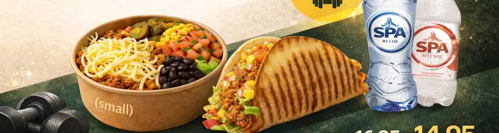 Protein Combo met bowl, taco en drinken