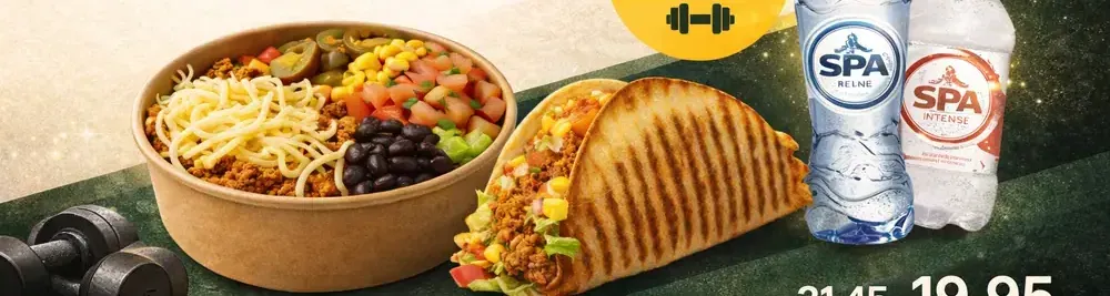 Protein Combo XL met grote bowl, taco en drinken