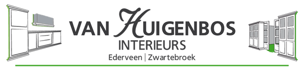 Logo van Van Huigenbos Interieurs, Ederveen en Zwartebroek.