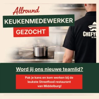 Instagram post: keukenmedewerker gezocht