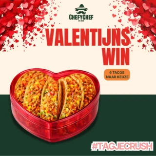 Instagram post: Valentijnsactie, tag je crush