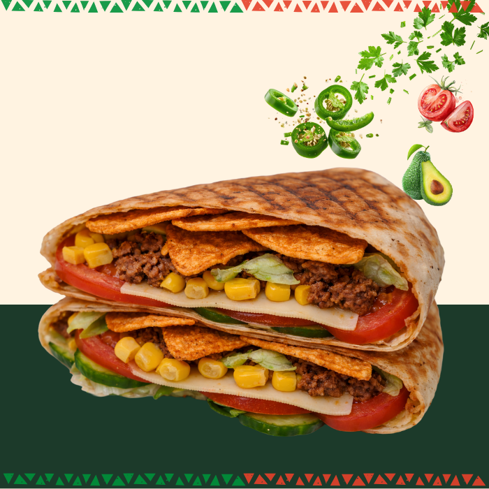 ChefyChef crunch wrap doorgesneden