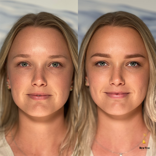 Voor en na resultaat van PowderBrows wenkbrauwen