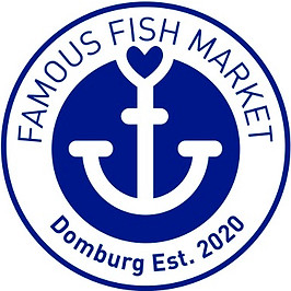 Het logo van The Famous Fish Market
